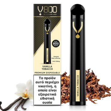 Dinner Lady V800 Vanilla Tobacco 20mg
