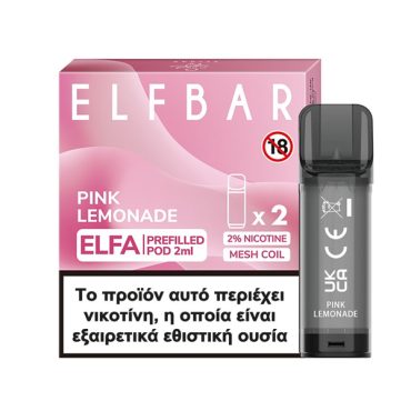 Elf Bar Elfa Pink Lemonade Salt 20mg (Pack Of 2)